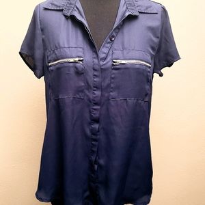 Available Navy Blue Blouse Size S
